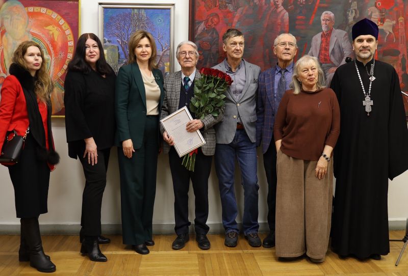 Открылась юбилейная персональная выставка «Преодоление» Алексея Михайловича Курманаевского.