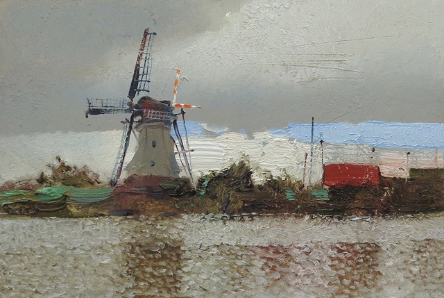 Творческое занятие «Пейзаж с мельницей» 23 августа