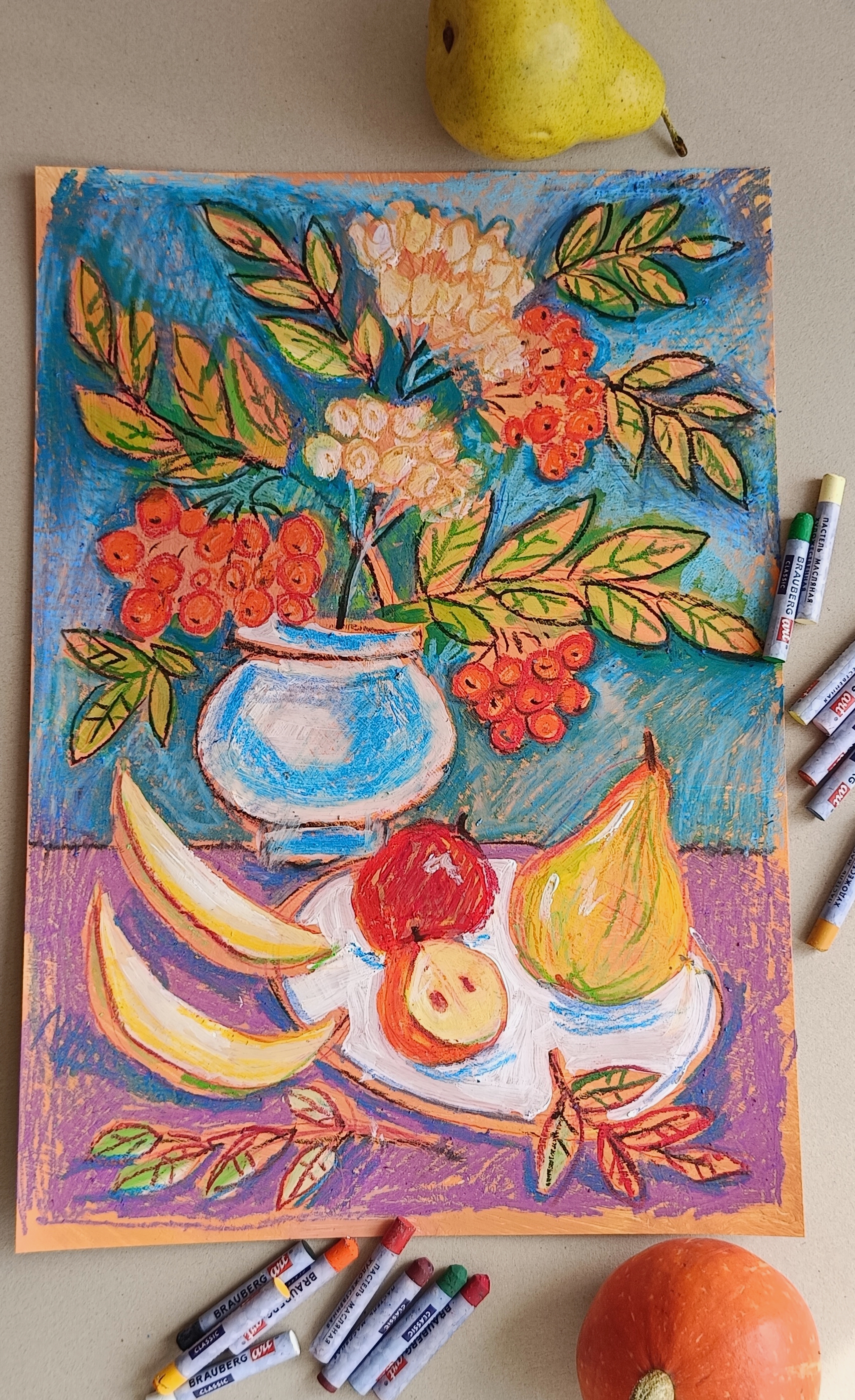 Творческое занятие «Фруктовый натюрморт» 19 октября Творческое занятие «Фруктовый натюрморт» 19 октября