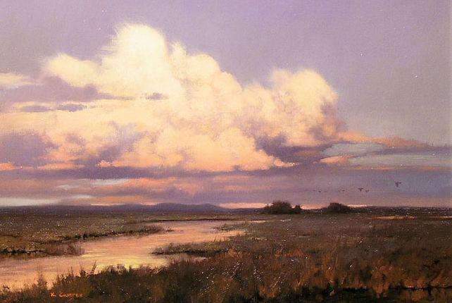 Творческое занятие по живописи акрилом «Весеннее небо» 28 марта