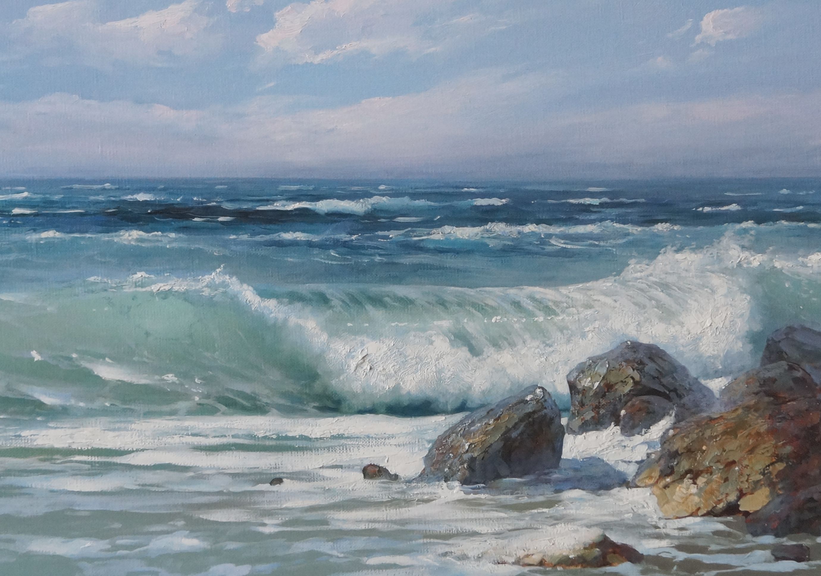 Творческое занятие «Бирюзовая волна» 16 февраля