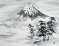 Мастер–класс по японской живописи тушью суми–э «Пейзаж с Фудзи» 22 ноября