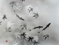 Мастер–класс по японской живописи тушью суми–э «Рыбки в пруду» 8 ноября