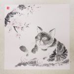 Мастер–класс по японской живописи тушью суми–э «Котик любуется сакурой» 7 апреля