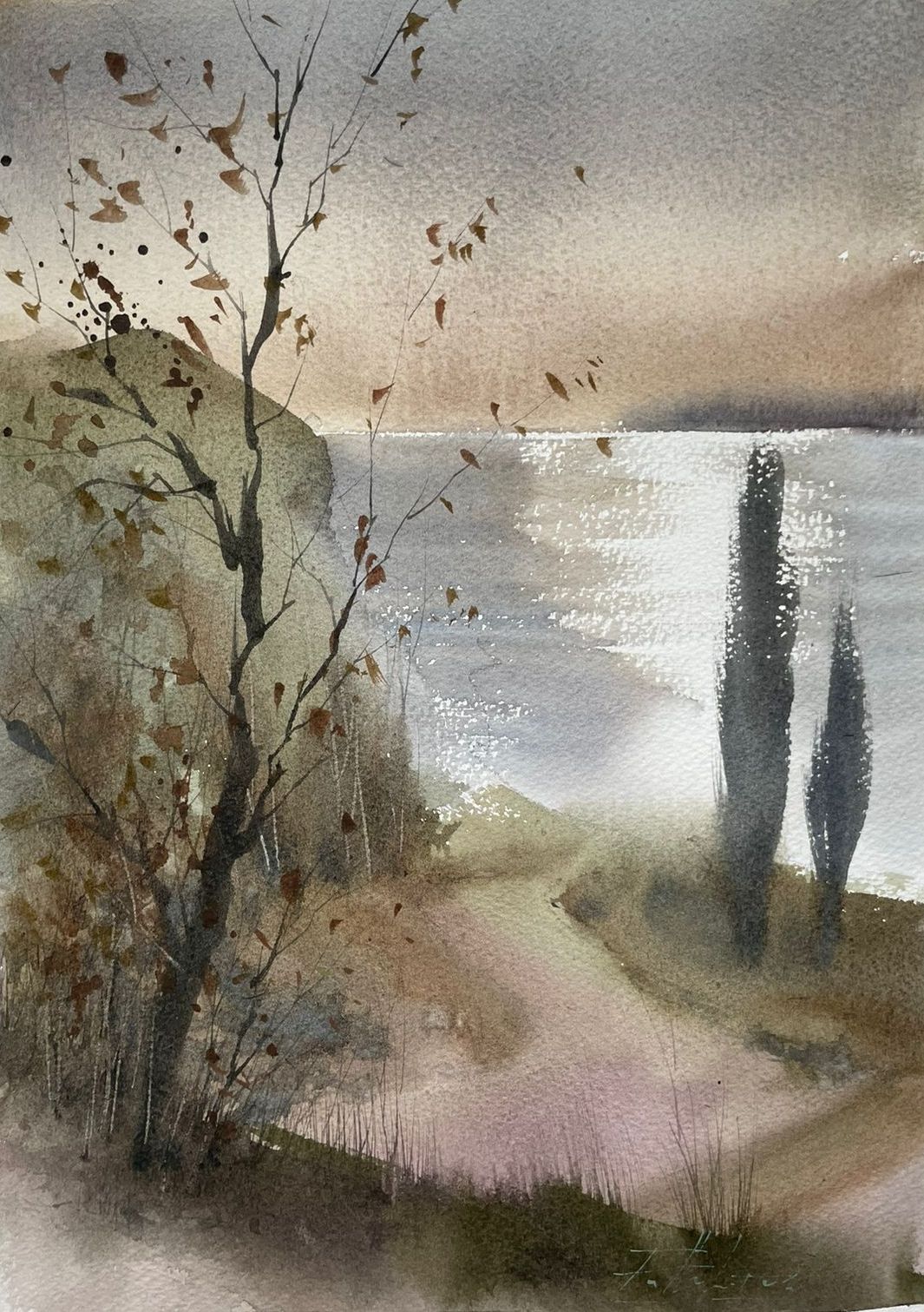 Творческое занятие по акварели «Дорога к морю» 3 октября