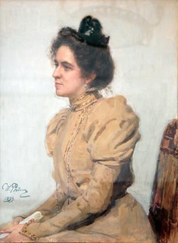 Портрет актрисы Л.Н.Сазоновой-Шуваловой. 1899 РОМИИ