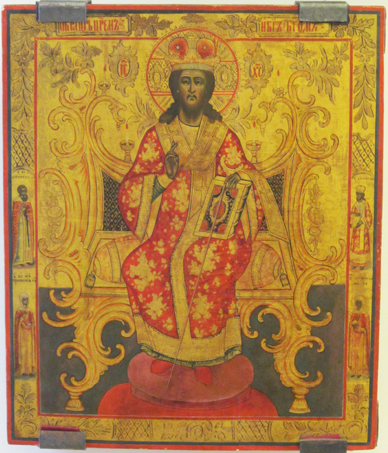 Чулимов Г. Царь Царей с избранными святыми на полях. Икона 1829г